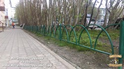 Металлическая забор, ограда, ограждение для растений